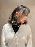 ☆切りっぱなしボブ×インナーカラーホワイト☆