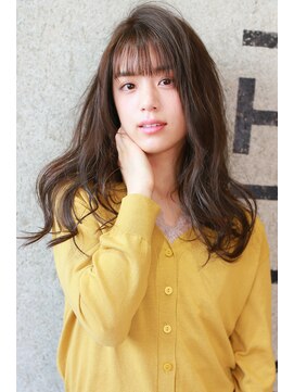 ラフィス ヘアー シュヴァル 熊本店(La fith hair cheval) 【La fith】 艶カラー×セミロング