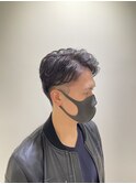 ツーブロック×ナチュラルパーマ　原宿/渋谷/バーバー/床屋