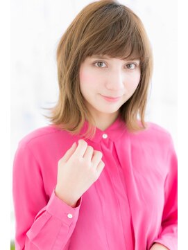 ミック 日暮里店(miq) ラフニュアンス外ハネカール外国人風ボブレイヤーa1