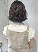 【三ツ井純】20代30代ふわふわボブパーマ透明感カラーくせ毛風
