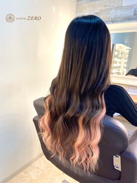ヘアメイクサロン ゼロ(ZERO) ふんわり桜ピンクでグラデーションっ☆ミ