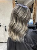 グレーベージュニュアンスカラーアッシュミルクティー