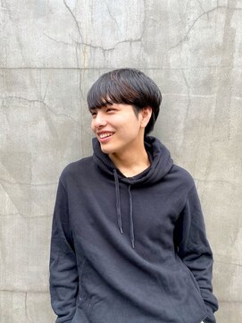 ガレージ バイ グリーン 原宿 表参道(Garage by green) 【loki】メンズマッシュ×アッシュベージュ