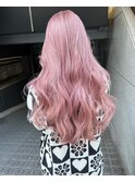 ピンク×ロング
