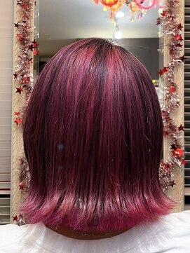 ヘアースタジオ ゴーゴー ヘアー(HAIR STUDIO GOGO HAIR) アンブレラカラー×ピンク