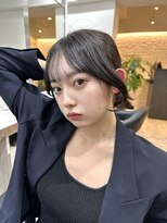 結んで可愛い顔まわり ロングのレイヤーくびれヨシンモリ銀座