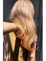 ヴァーディ オモテサンドウ(Vardy omotesando)&nbsp;オレンジヘア・ダブルカラー・ハイトーン・ケアブリーチ