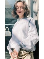 レジュアル(RESSUAL) 黒髪ボブルフネビージュ小顔ヘアワンレン