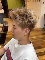 イエローコーン 金沢文庫店(YELLOW CORN) ハイトーンスパイキーショート/スパイキーパーマ/ベリーショート