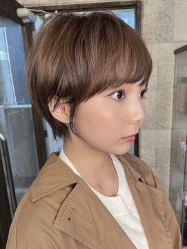 プラグ ヘアーデザイン 老司店(PLUG hair design) 脱白髪染めカラー×ショートヘア