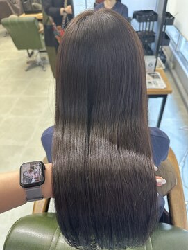 ヘアーアンドビューティーザ エフ(Hair Beauty the F) *艶髪_髪質改善カラー_アッシュグレージュ_m180