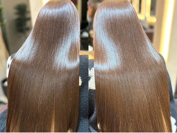 スティル ヘアアンドアイラッシュ(STILL hair&eyelash)の写真/【思わず触れたくなるような髪へ】時短施術2時間半が可能！早いけどダメージレスな髪質改善ストレート＊