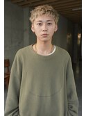 メンズ　スパイキーショート× ブロンドヘア