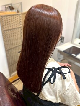 リッチ 横須賀中央店(Rich) オレンジブラウン 暖色カラー ダブルカラー 20代 透明感カラー