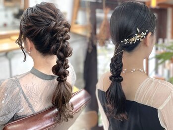 リッカ(RICCA)の写真/結婚式やパーティー、イベントに♪周りと差がつくお洒落で可愛いヘアセットなら”RICCA”にお任せ◎