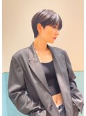 ハンサムショート/丸みショートボブ/20代30代40代50代/顔周り