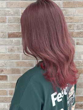 ピンクのエンドカラー