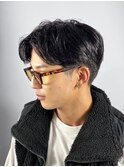 できる男のメンズパーマ 八重洲 銀座 ビジネスヘア