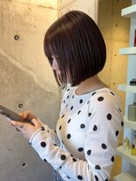 エイム(aim) 顎下ボブ × 柔らかブラウン