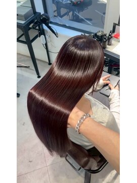 シェノン 梅田(CHAINON) イメチェン/ピンクベージュ/アンブレラカラー/前髪/梅田