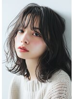 ミラー プラス エヌ(MIRROR+n)&nbsp;20代30代40代　くびれ抜け感外国人風セミロング＃4