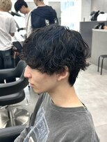 オーバルバイアピッシュ(OVARL by apish)&nbsp;ニュアンスパーマサーフカールシャドウパーマメンズカット