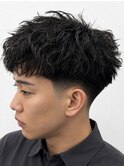 リバースセンターパート/ニュアンスパーマ/ダウンバング/心斎橋