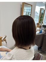 サロン(SALON)&nbsp;ブリーチなしダブルカラー/明るめベージュ/タッセルボブ