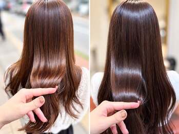 ヘアーアンドメイク シーク 吉祥寺(HAIR&MAKE SeeK)の写真/褒められるキレイな髪質に♪『Aujua or 酸熱TR』毎月通える定額サービスでどんどんキレイに♪《髪質改善》