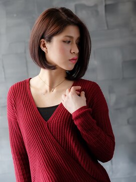 ヘアサロンエム 大宮東口(HAIR SALON M) セミウェット前下がりボブ