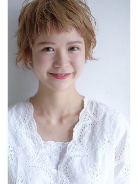 ヘアーアンドメイク シーク 八王子(HAIR&MAKE SeeK) ショート×ハイトーンベージュ