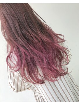 ヘアメイク オブジェ(hair make objet) pinkグラデーション