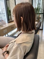 アーロン(aaron)&nbsp;【サロンワーク】切りっぱなし外ハネボブ&アクセサリーカラー