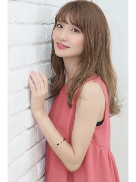 ザッツ 平井店(ZA'S) 【ZA’S平井】シースルーバング 柔らか透けるスモーキーベージュ