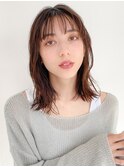 ＊ミルクティーブラウン×シースルバングロブ＊