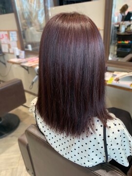 バグズ ヘアデザイン 桔梗が丘店(Baguz HAIR DESIGN) うる艶髪/暖色系カラー/ベージュピンク20代30代40代