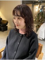 ボルペ(volpe)&nbsp;ウネウネパーマ×ピンクパープルカラー