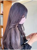 インナーカラー/インナーハイライト/ラベンダー/シルバー/