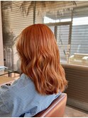 【個性派】orange hair color