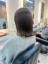 エイチバイシオミエイチ 神戸三宮(H by shiomi H)&nbsp;切りっぱなしボブ/結べるボブ/ハイライトカラー/ベージュカラー