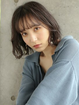 アンドレイ 表参道(andrey) [ANDREY]グレーベージュ/レイヤーロング/前髪パーマ黒髪カタログ