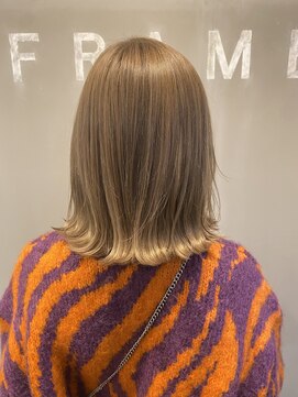 フレーム なんば店(FRAME) ★ダブルカラー×可愛いクリームベージュ★