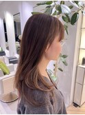 フェイスライン極細ハイライト 顔まわりの白髪が気になる方へ