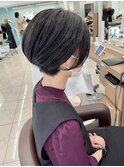 黒髪でも素敵!大人かわいいショートボブ