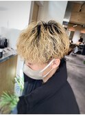 波巻きスパイラルパーマツイストスパイラルパーマスパイラル