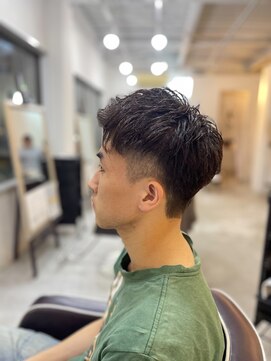 ソイクフ 四条大宮店(SOY-KUFU) 【soy-kufu】MEN'S HAIRアッシュブラックカルマパーマ