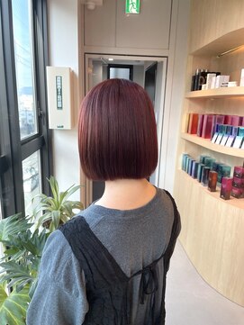 シダ(sida SAIIN) 【西村】20代30代トレンドカラーボルドーレッド