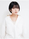 ミディアムヘア/ショコラベージュ/ボブルフ/新宿駅