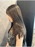 ブリーチなし透明感カラー/くすみカラーオリーブベージュ